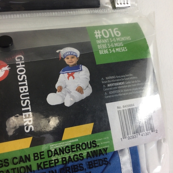 Ghostbusters Stay Puft Kids Costume - White - Picture 8 of 9